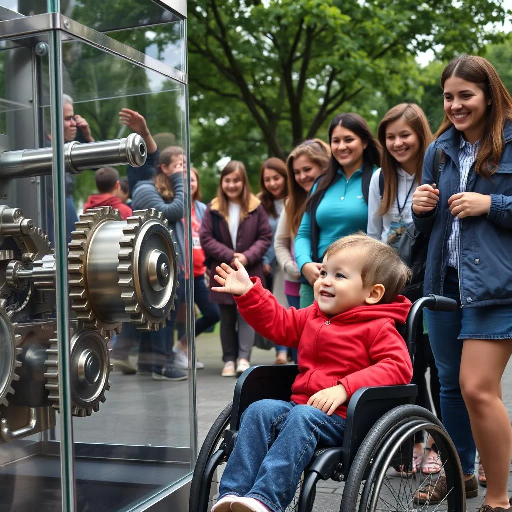 Large-scale stainless steel landmark sculpture designed to establish destination identity, pedestrian attraction, and architectural distinction within mixed-use developments and urban public environments.