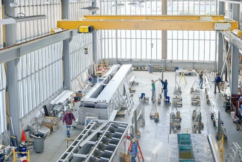 Industrial fabrication facility supporting the engineering, production, and assembly of large-scale public sculptures, architectural metal structures, and landmark placemaking installations.