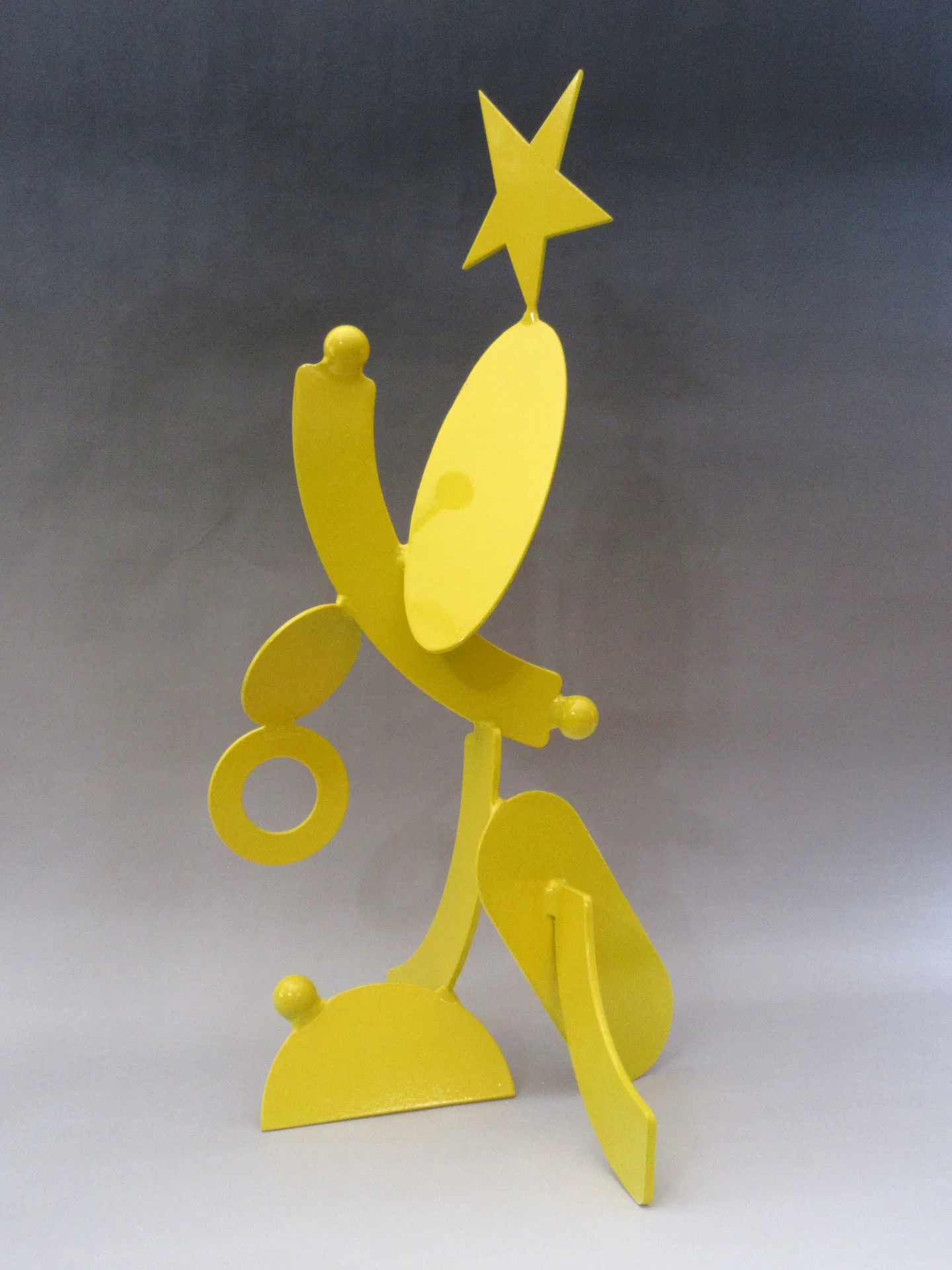 Contemporary geometric steel sculpture titled “North Star” combining symbolic abstract forms and vertical architectural balance developed as a scalable monumental landmark concept for civic plazas, hospitality developments, and corporate campuses.