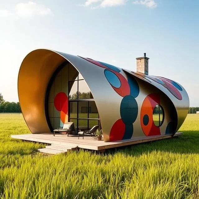 Curved luxury hospitality suite designed for boutique resort accommodations, experiential guest stays, and destination retreat environments.